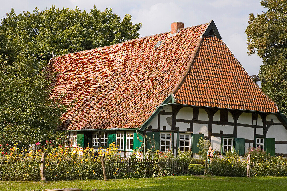 oven, farmhouse Museum at the Wöhler-Dusche Farm, Isernhagen, Hanover region, Lower Saxony, Germany
