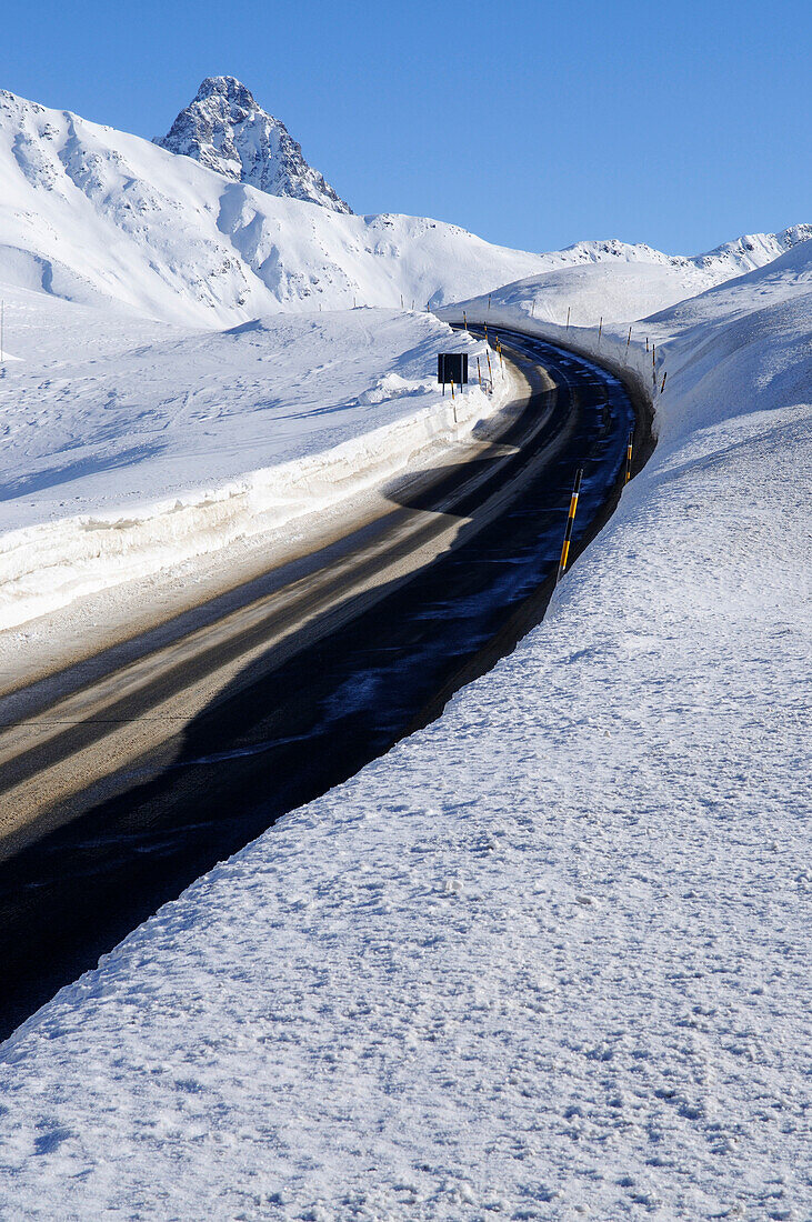 Berninapass, Sankt Moritz, Graubuenden, Schweiz