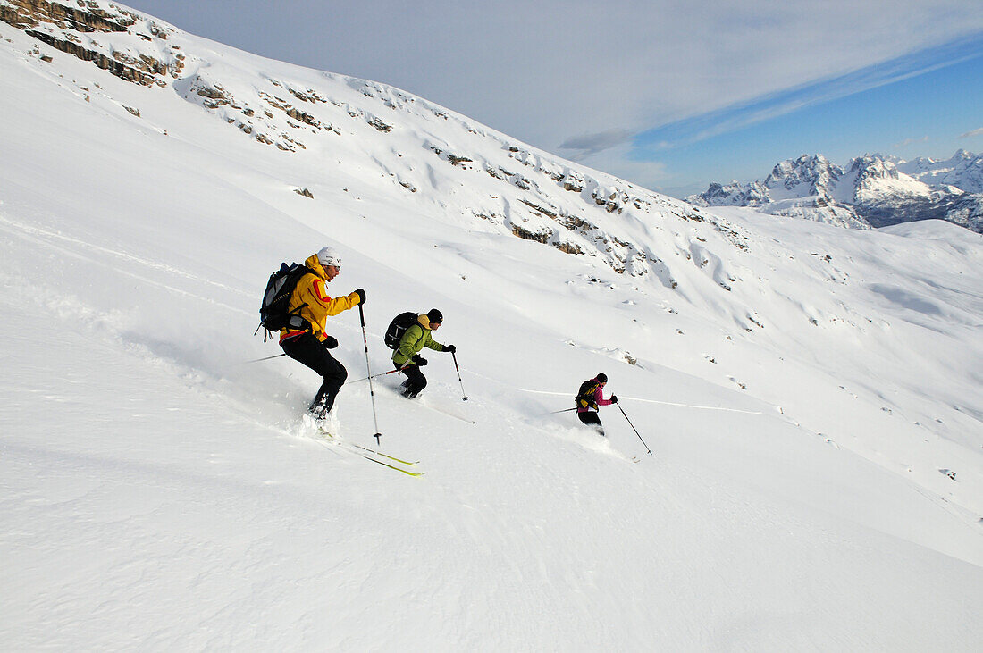 Ski Tour, Duerrenstein, South Tyrol, Italy, model released
