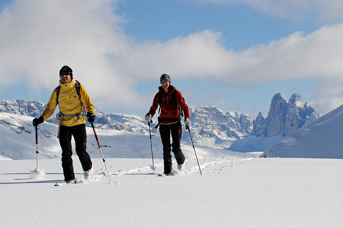 Skitour, Großer Jaufen,  Pragser Tal, Hochpustertal, Südtirol, Italien, model released