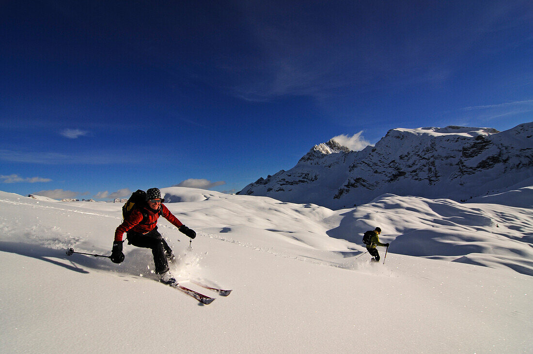 Skiing, Grosser Jaufen, Pragser Valley, Hochpuster Valley, South Tyrol, Italy, model released