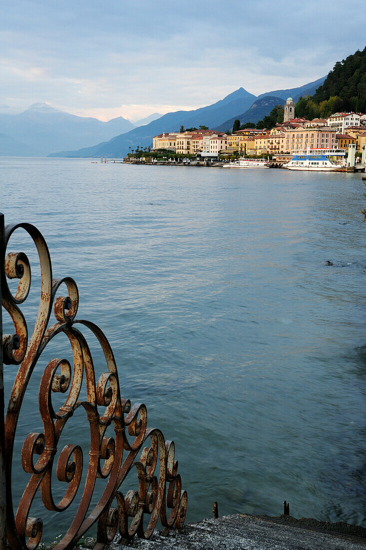 View over Lake Como to Bellagio, Lombardy, Italy