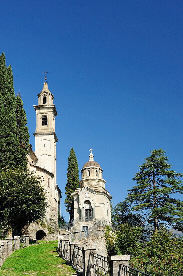 Kirche, Brienno, Comer See, Lombardei, Italien