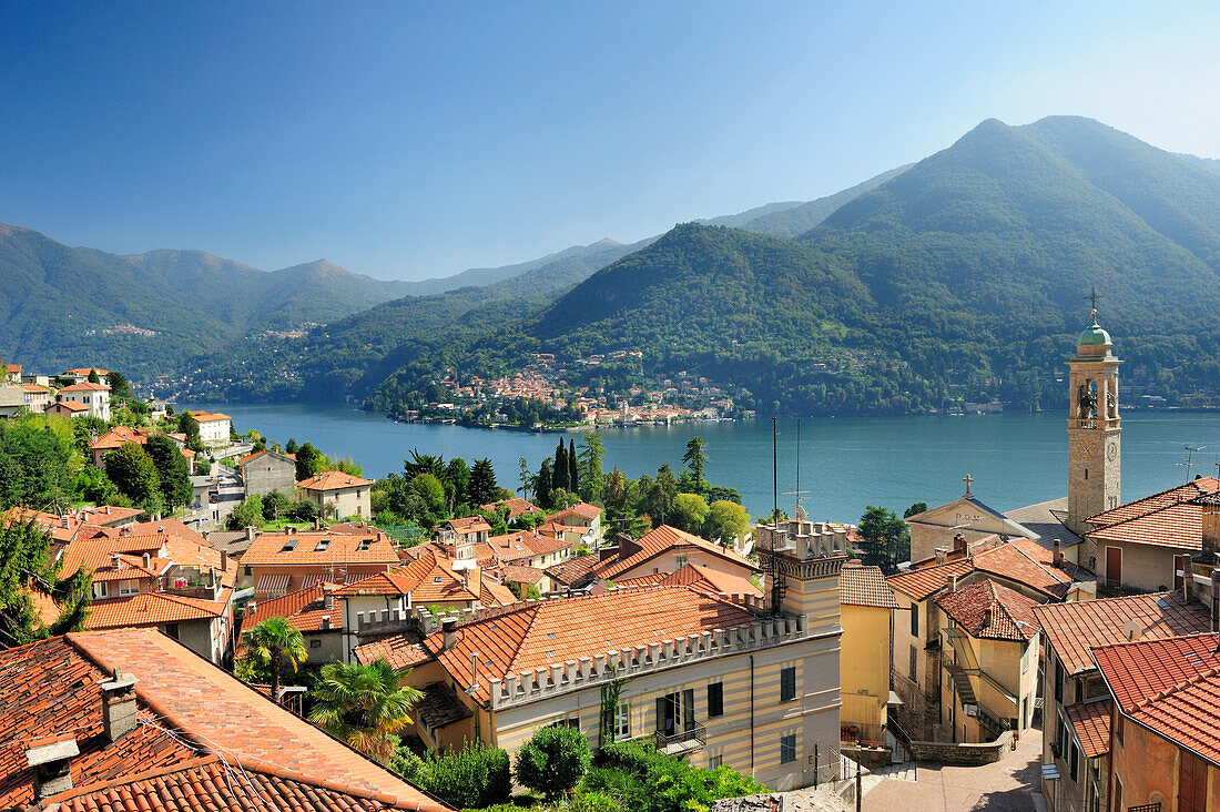 Village at western bank of Lake Como, Lombardy, Italy