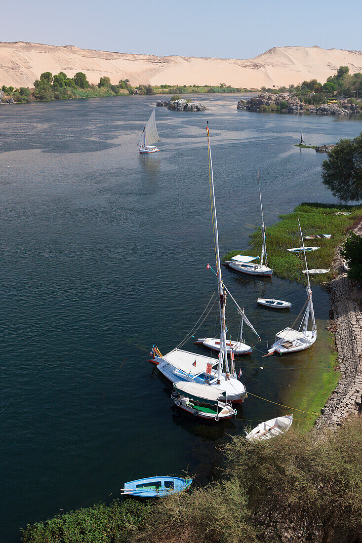 Felucca on Nile River, Aswan, Egypt