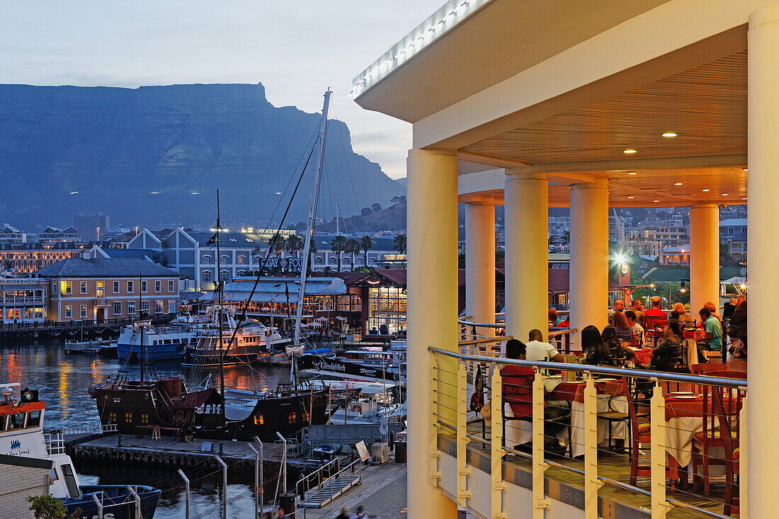 Restaurant in der Victoria and Alfred Waterfront, Kapstadt, West-Kap, RSA, Südafrika