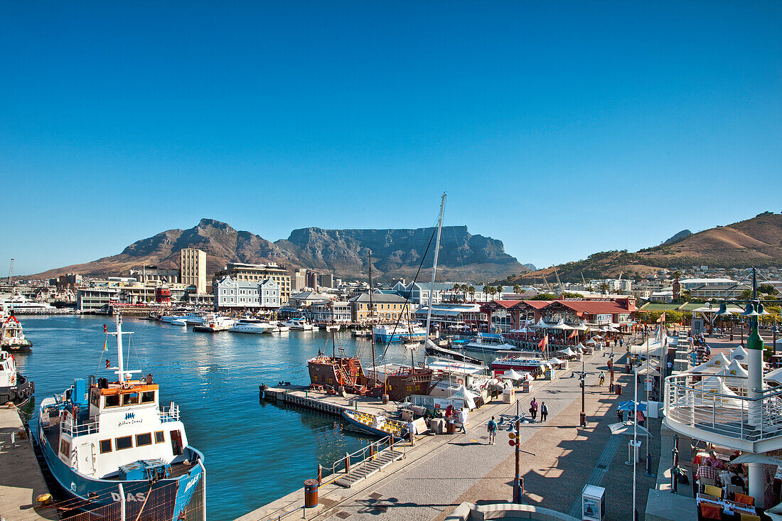 Victoria and Alfred Waterfront, Tafelberg, Kapstadt, Western Cape, Südafrika, Afrika