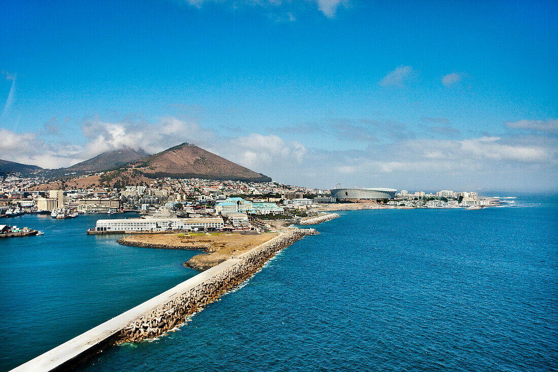 Aerial view of Cape Town, Western Cape, South Africa, Africa