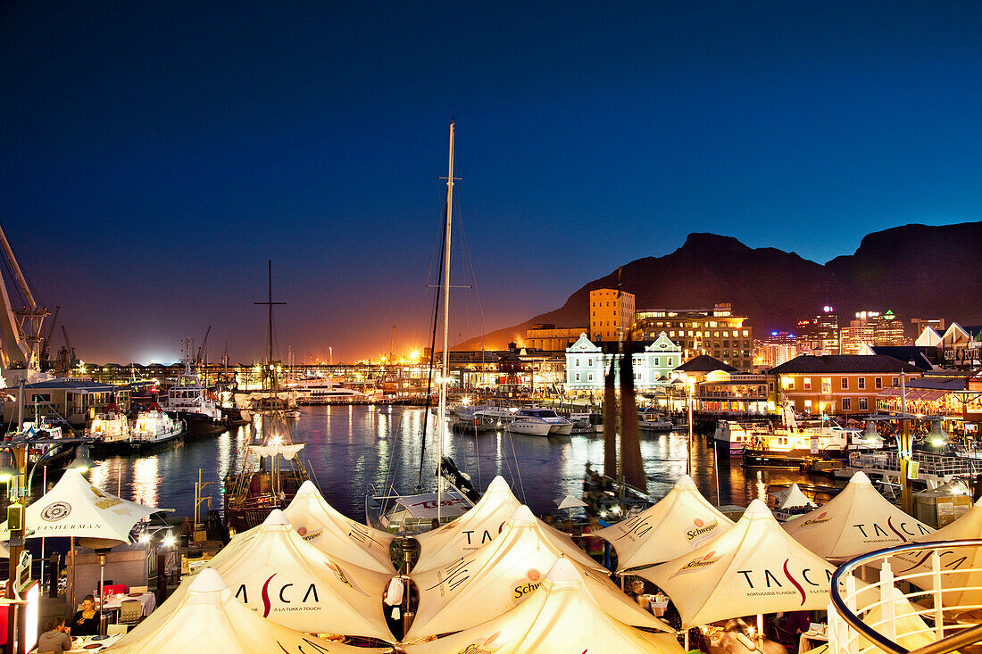 Abendstimmung, Victoria and Alfred Waterfront, Kapstadt, Western Cape, Südafrika, Afrika