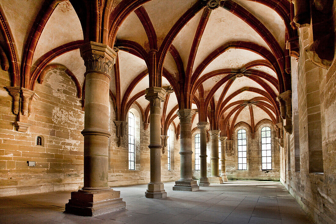 Refectory, Cistercian monastery, Maulbronn, Baden-Wuerttemberg, Germany