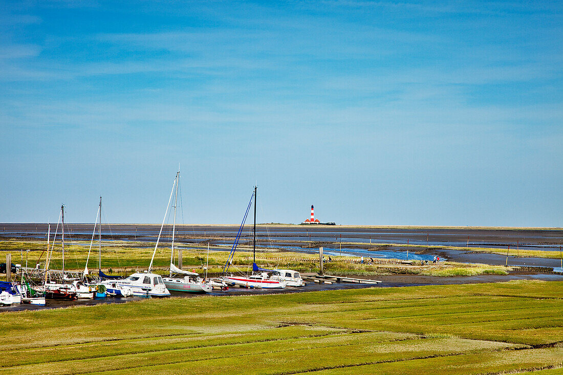 Bootshafen, Tümlauer-Koog, Schleswig-Holstein, Deutschland