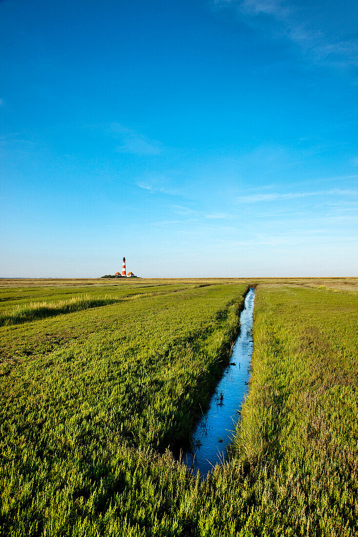 Westerheversand Lighthouse, Westerhever, Schleswig-Holstein, Germany