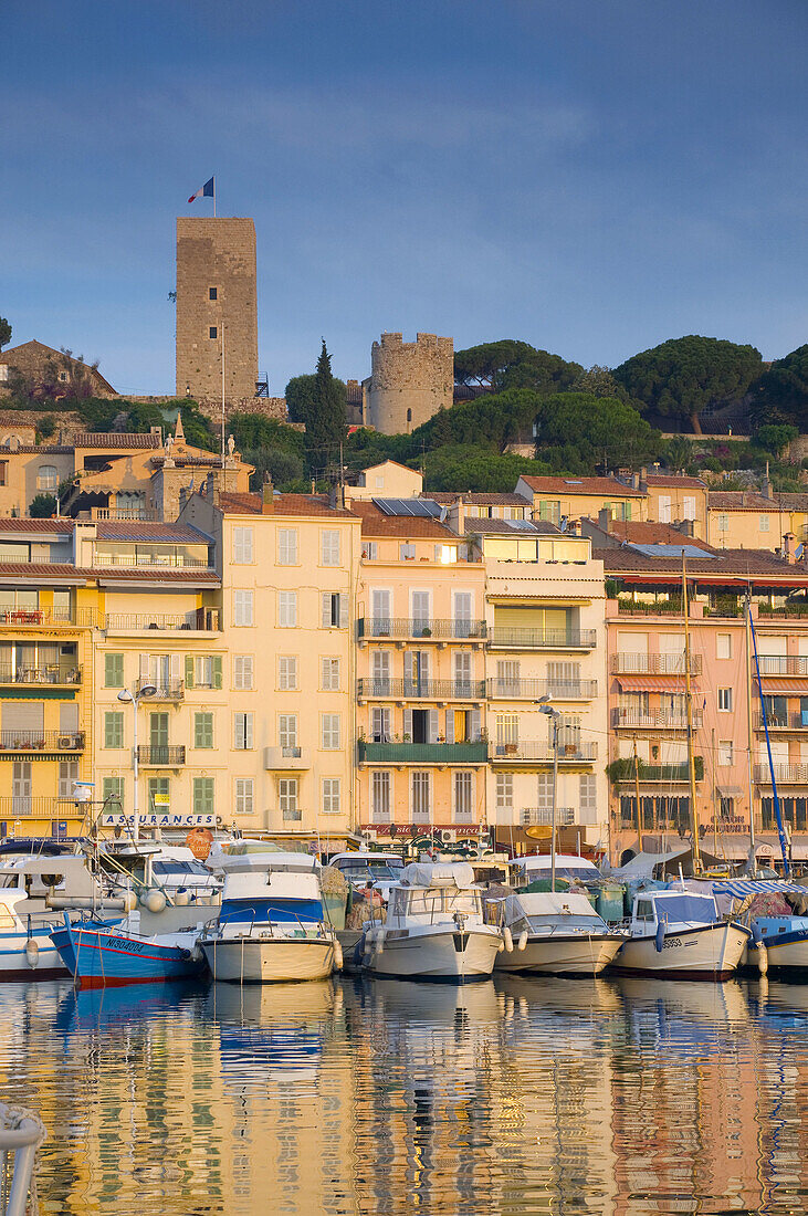 France Provence-Alpes-Côte d´Azur Cannes Old Town Le Suquet Vieux Port Old Harbour