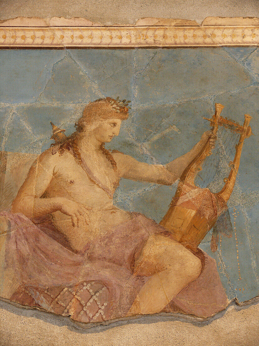 Fresco at Roman Forum,  Rome,  Lazio,  Italy