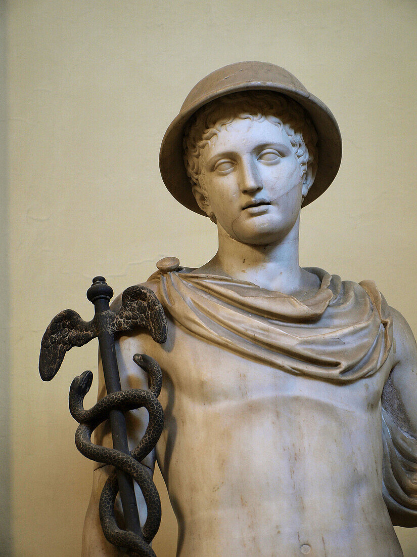 Mercury Sculpture. Vatican Museum. Rome. Italy