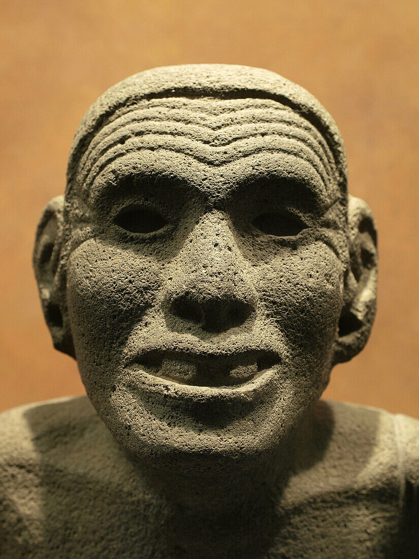 Aztec man. Museo Nacional de Antropologia. Ciudad de Mexico
