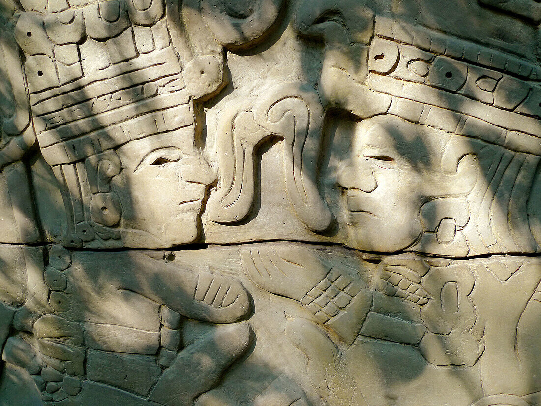 Aztec leaders. Museo Nacional de Antropologia. Ciudad de Mexico