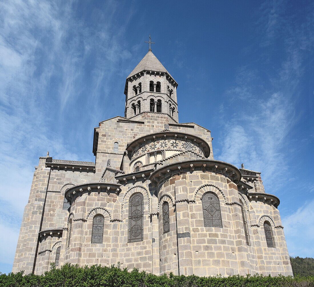 Romanesque church (1080),  Saint-Nectaire,  Auvergne,  France
