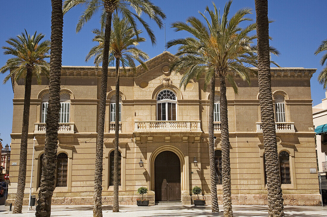 Episcopal Palace in Cathedral Square,  Almeria. Andalucia,  Spain