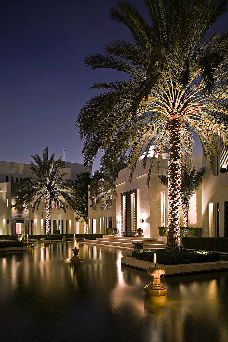 The accomodation quarter of the luxury 5 star Chedi Hotel resort in Ghubrah,  Muscat,  Oman