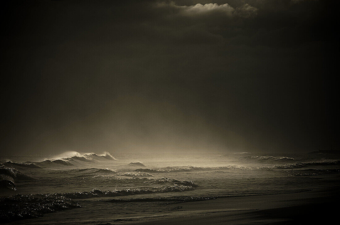 Storm at Sea  Mediterranean Sea  Spain