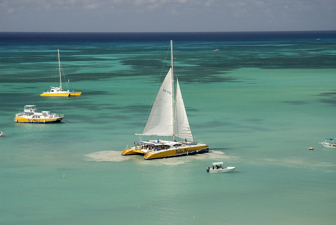 Aruba, Boote, Caribe, Farbe, Floß, Meer, See, Sportarten, T70-838128, agefotostock 