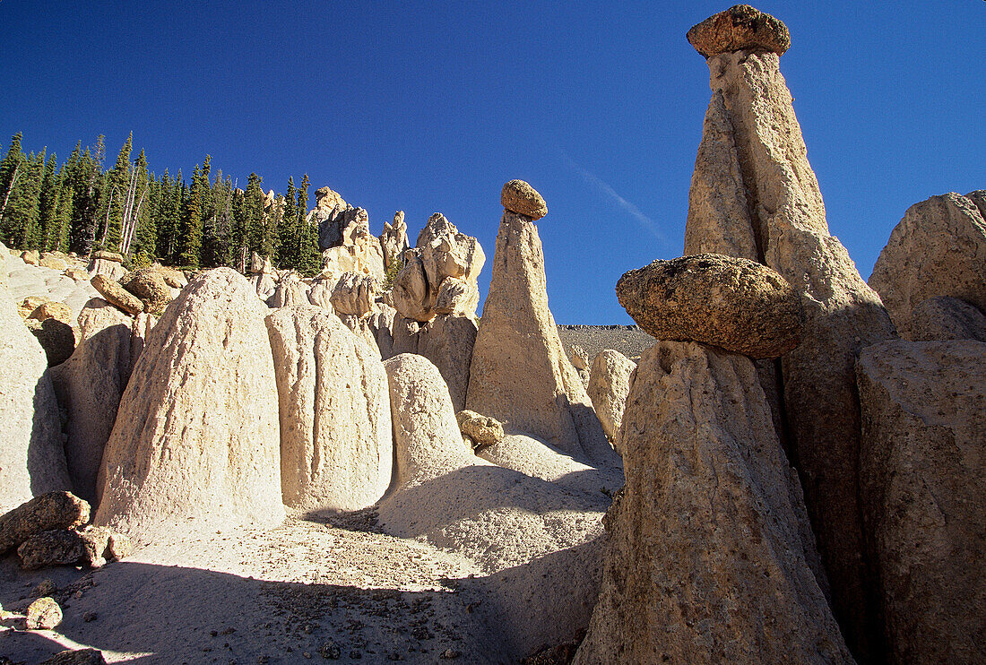 Wheeler Geologic Area,  The Wheeler Geologic Area is a highly eroded outcropping of layers of volcanic ash,  located in the La Garita Mountains erupted approximately 25 millions years ago