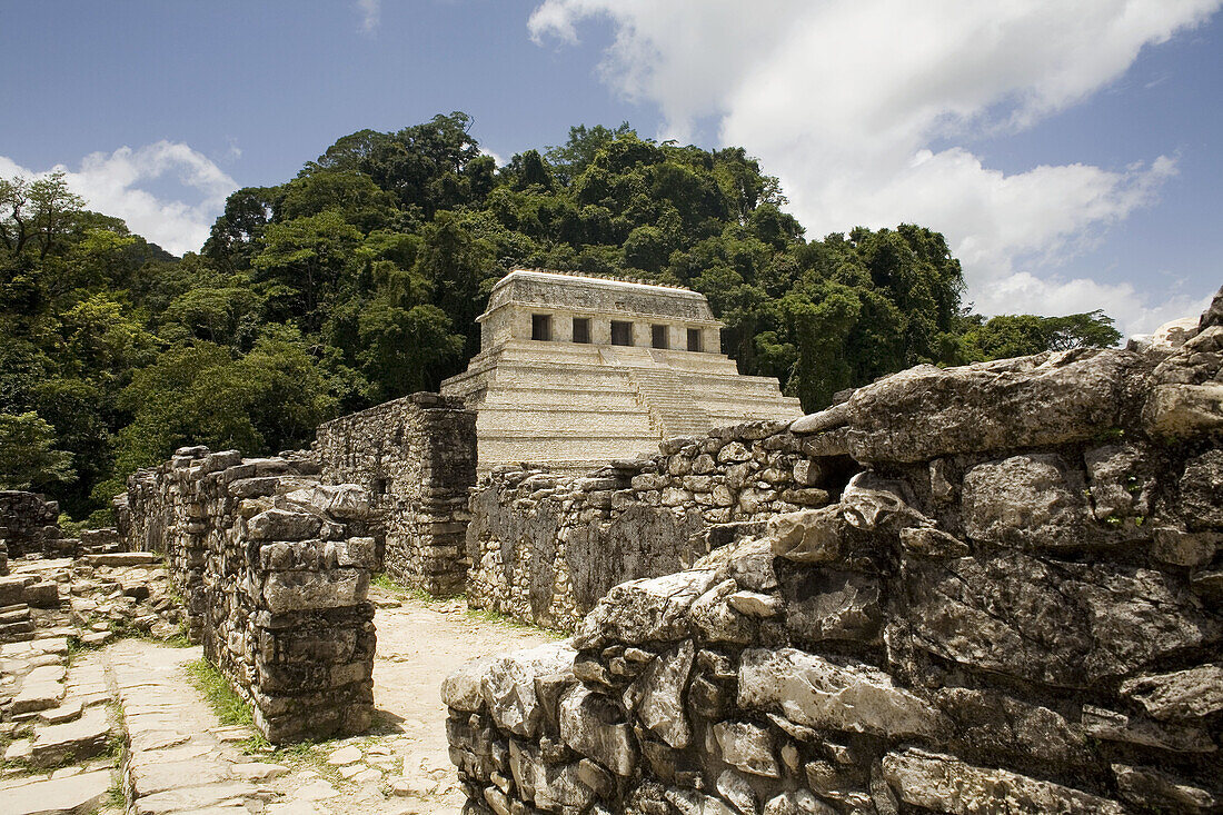 Temple of the Inscriptions. Palenque. Chiapas. Mexico.