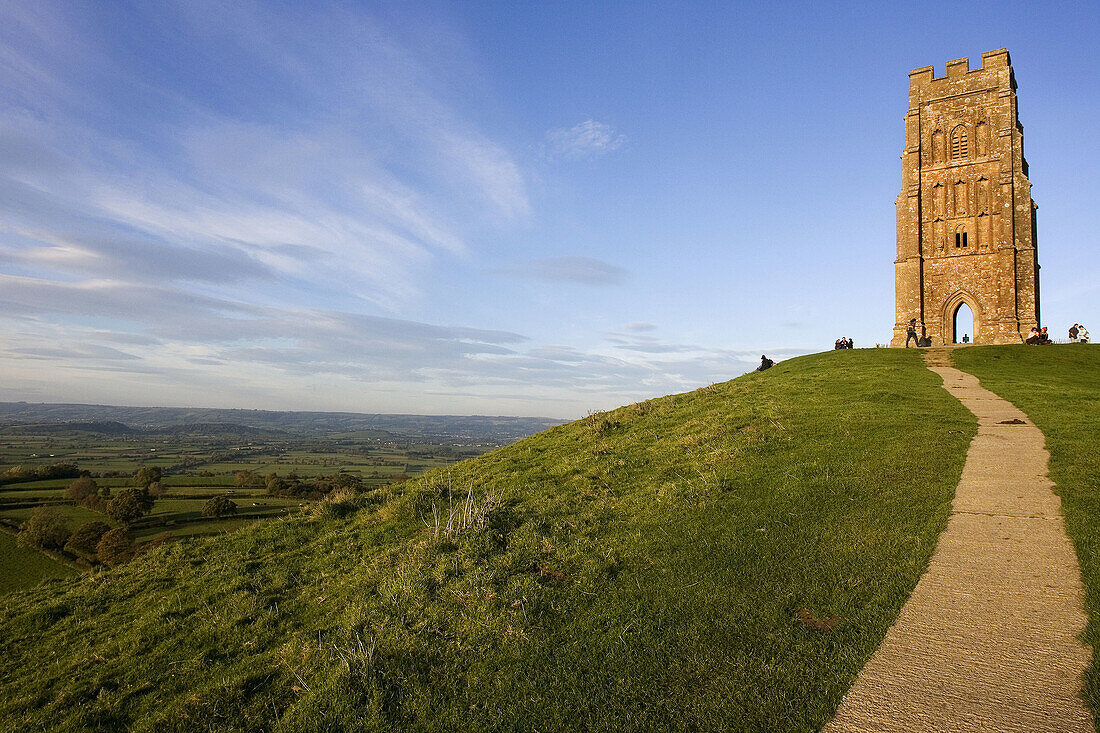 Glastonbury Tor,  Somerset,  England,  UK