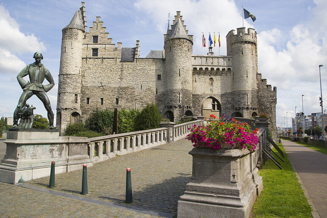 Het Steen castle,  Steenplein,  Antwerp. Belgium