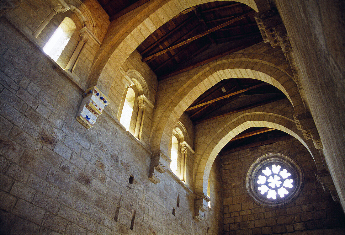 Gewölbe des Klosters Santa Cristina de Ribas de Sil Orense Provinz Galicien Spanien