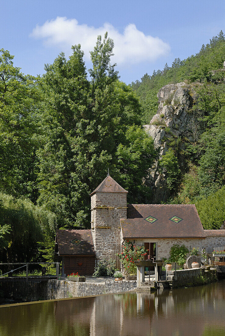 Old watermill,  Cousin valley,  Avallon region,  Yonne,  France