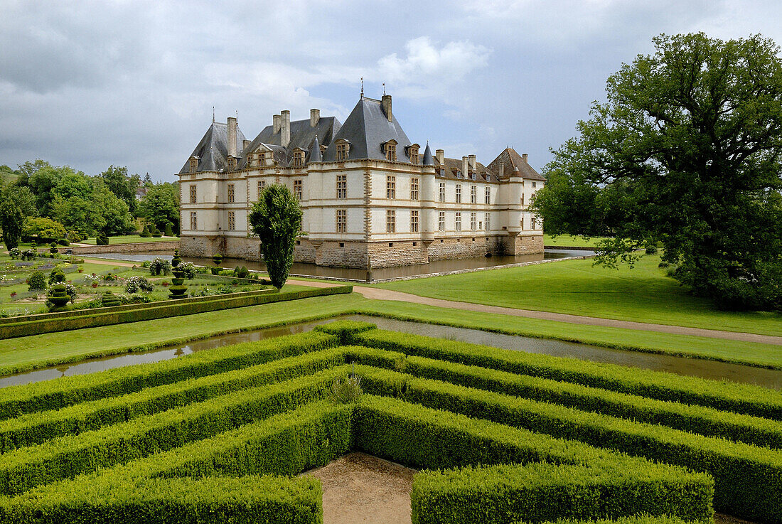 Castle and gardens of Cormatin,  Cormatin,  Saone et Loire,  France
