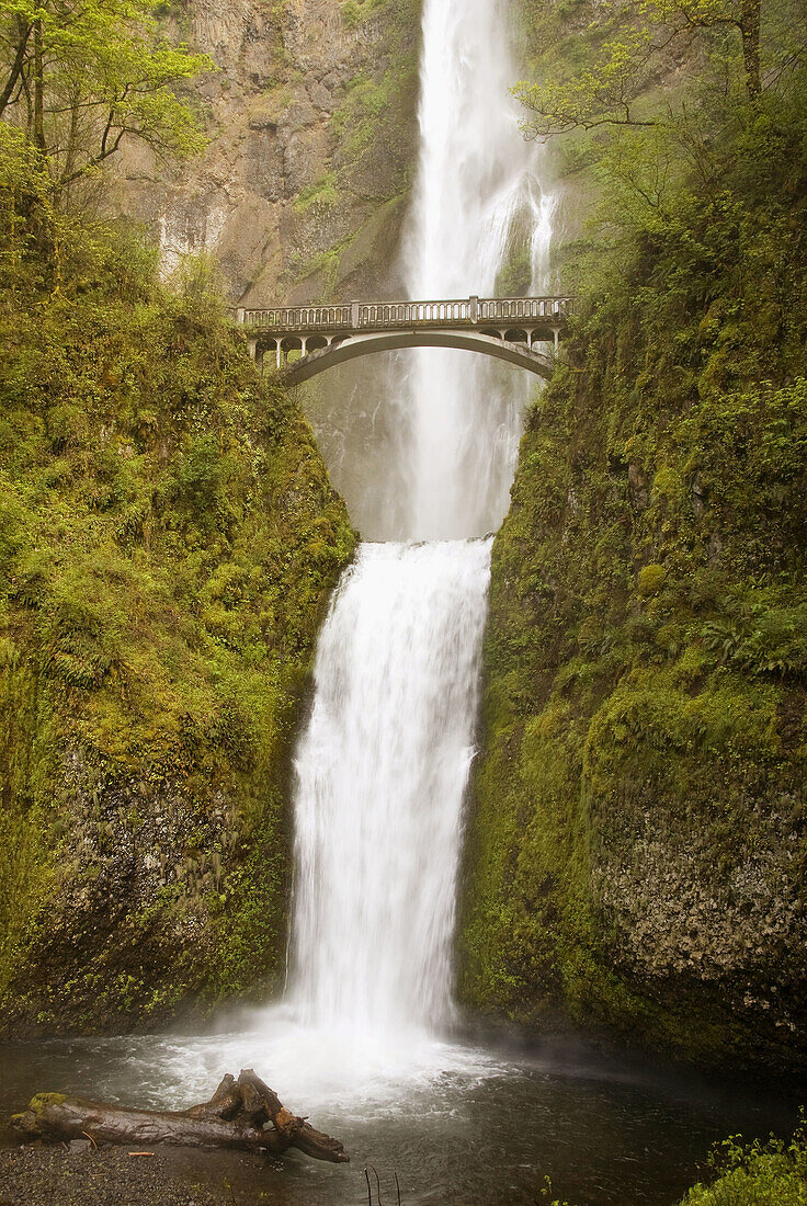 Oregon’s number one public destination is Multnomah Falls The water fall is 620 feet high,  making it the second highest year-round waterfall in the United States This famous attraction is visited by nearly two million people a year