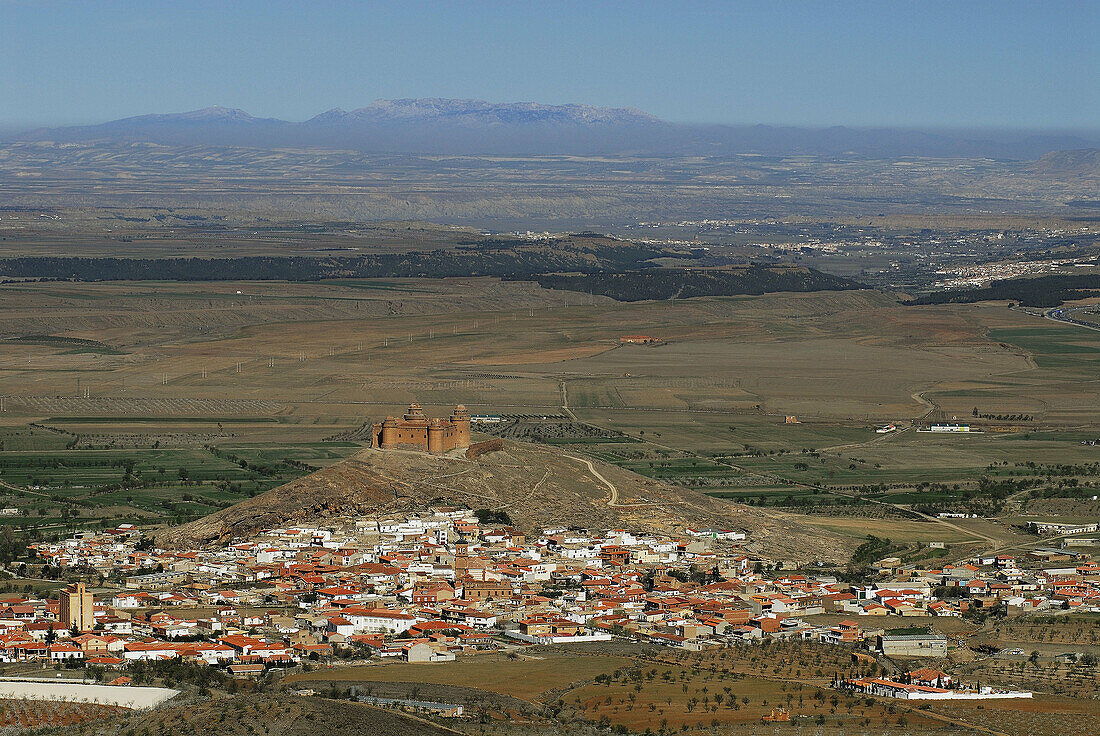 La Calahorra. Castle S. XVI. Marquis of Zenete. Granada province. Andalusia. Spain