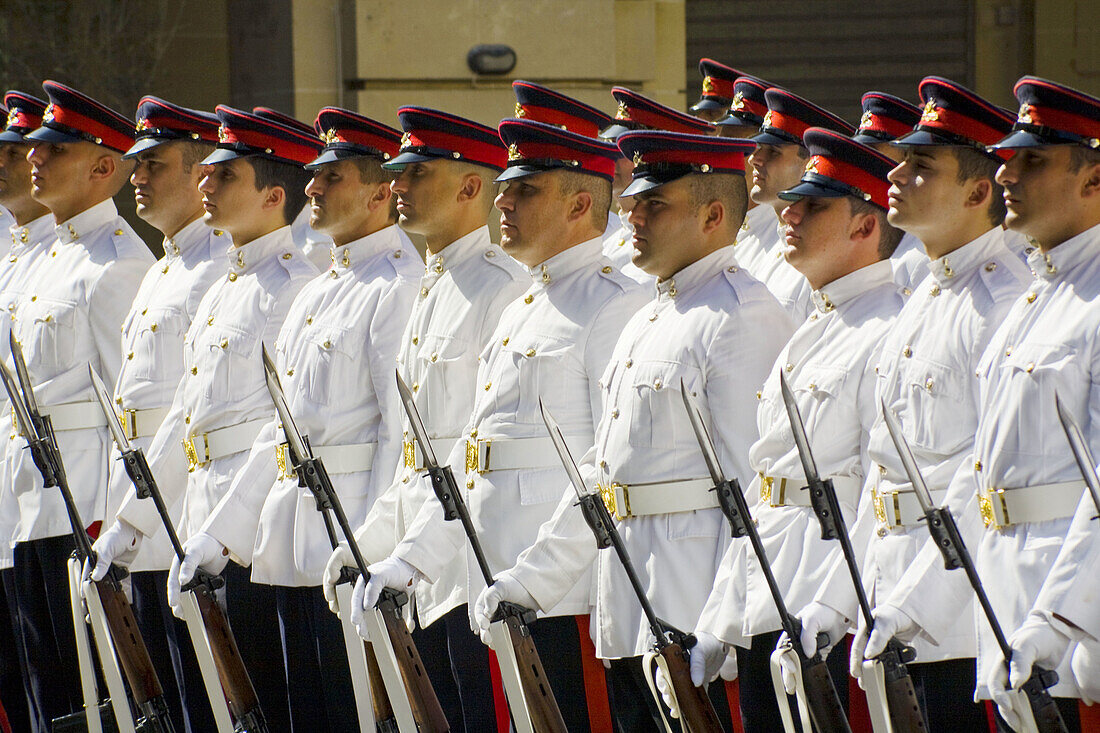Soldiers at 8th September Victory Day celebrations,  Valletta,  Malta