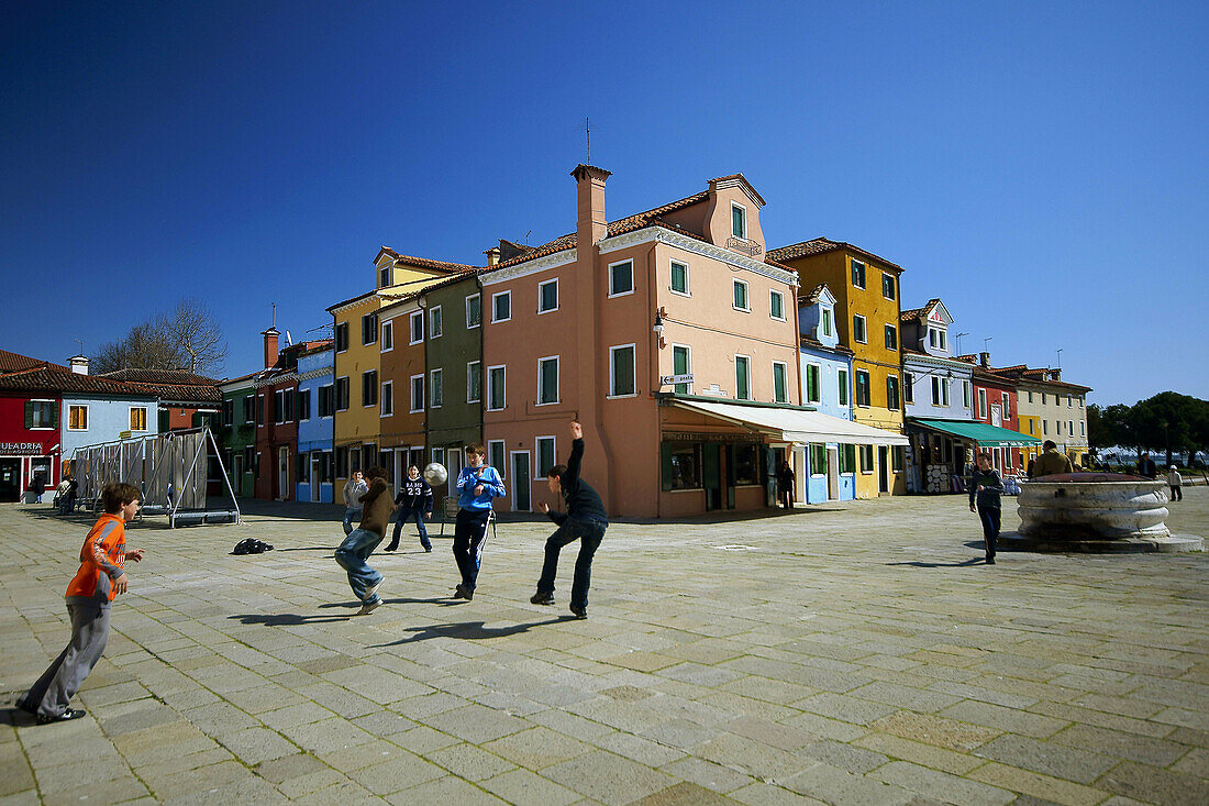 Insel Burano. Venedig. Venetien, Italien