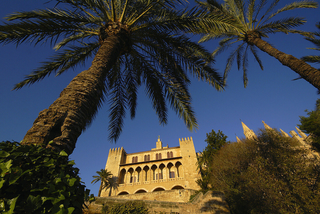 Almudaina Palace,  Palma de Mallorca. Majorca,  Balearic Islands,  Spain