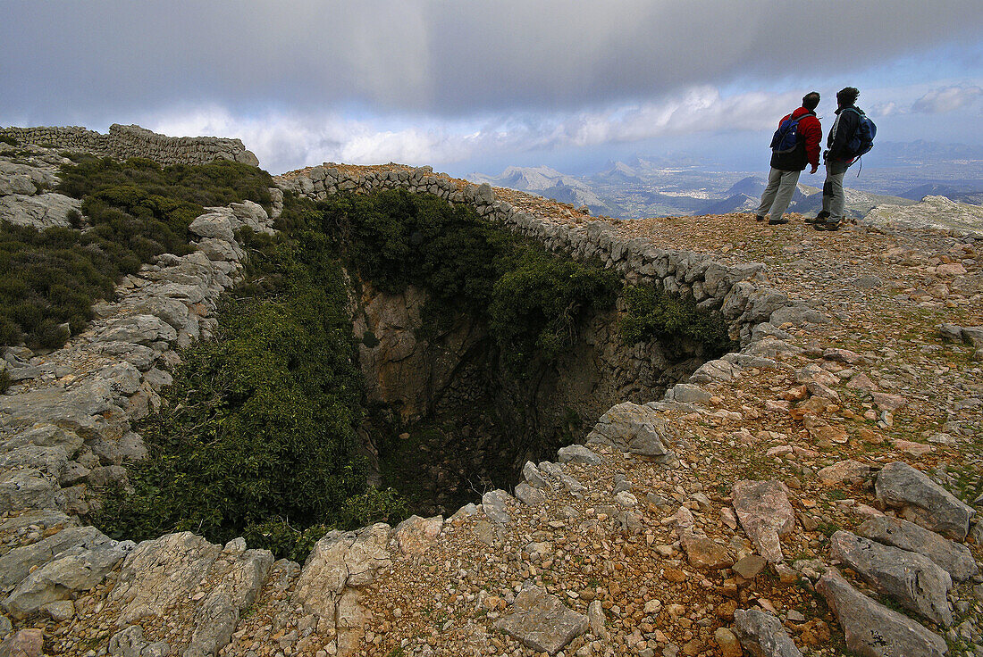 Casa de neu (19. Jahrhundert), Puig Tomir, Escorca. Serra de Tramuntana, Mallorca, Balearische Inseln, Spanien