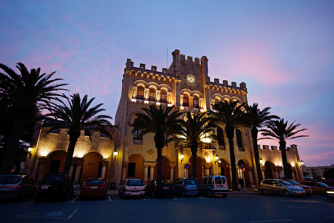 Rathaus, Ciutadella. Menorca, Balearische Inseln, Spanien