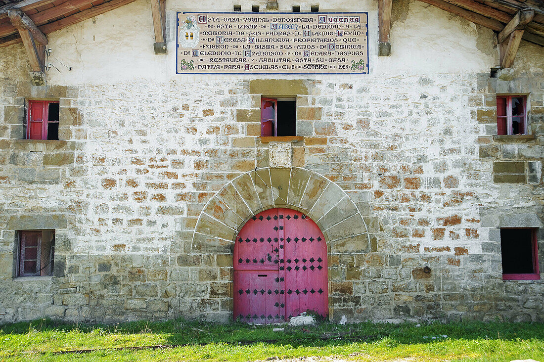 Former school building,  Ihaben. Navarra,  Spain