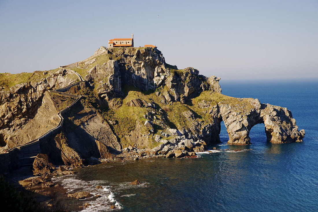 Hermitage of San Juan de Gaztelugatxe. Biscay,  Basque Country,  Spain