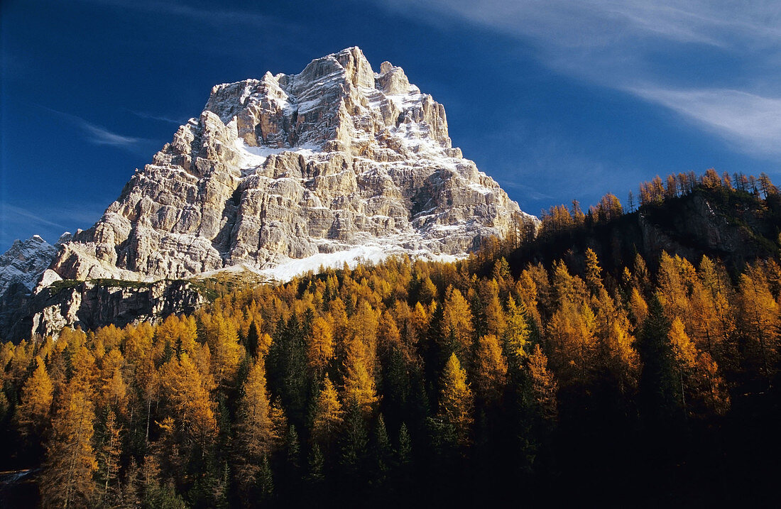 Mount Pelmo (3168 m),  Forcella Staulanza (1773 m),  Dolomites,  Italy