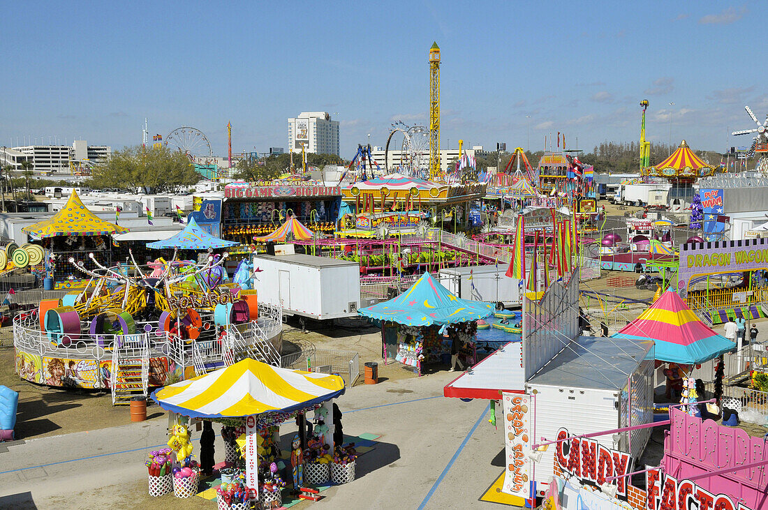 Midway at Florida State Fairgrounds fairTampa