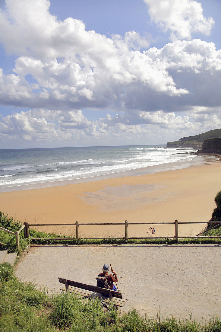 Langre beach,  Cantabria region,  Spain