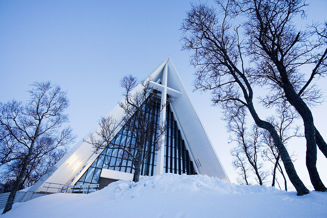 Norway,  Tromso The arctic cathedral was built in 1965
