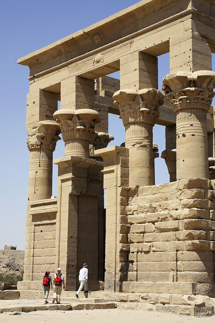 Egypt Upper Nile Island of Philae Isis Temple Trajan Pavilion