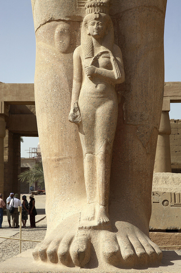 Egypt Upper Nile Luxor Old Thebes Temple of Karnak Sculpture