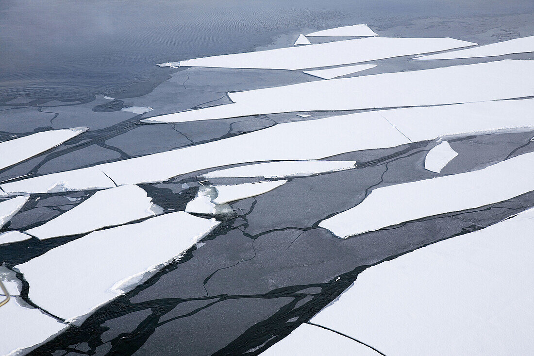 Norway,  Kirkeness,  near to the Russian border Fiord Frozen water