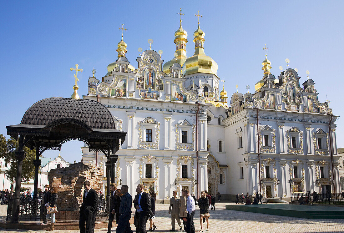 Ukraine Kiev Holy Dormition Cathedral of the Kiev Perchrsk Laura,  post 1991 reconstruction Unesco World Heritage Site